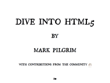 Tablet Screenshot of diveinto.html5doctor.com