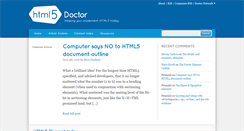 Desktop Screenshot of html5doctor.com